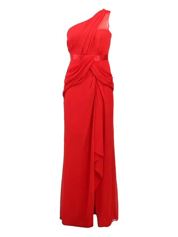 Marchesa Notte One Shoulder Maxi Dress