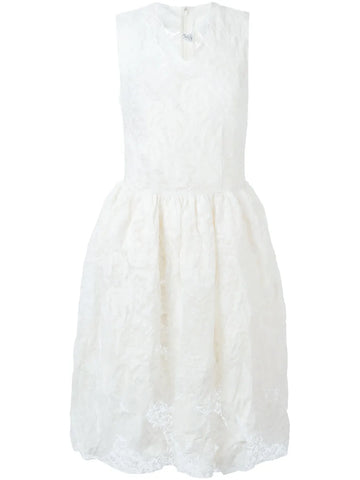 Comme Des Garcons Comme Des Garcons Flower Applique Lace Dress