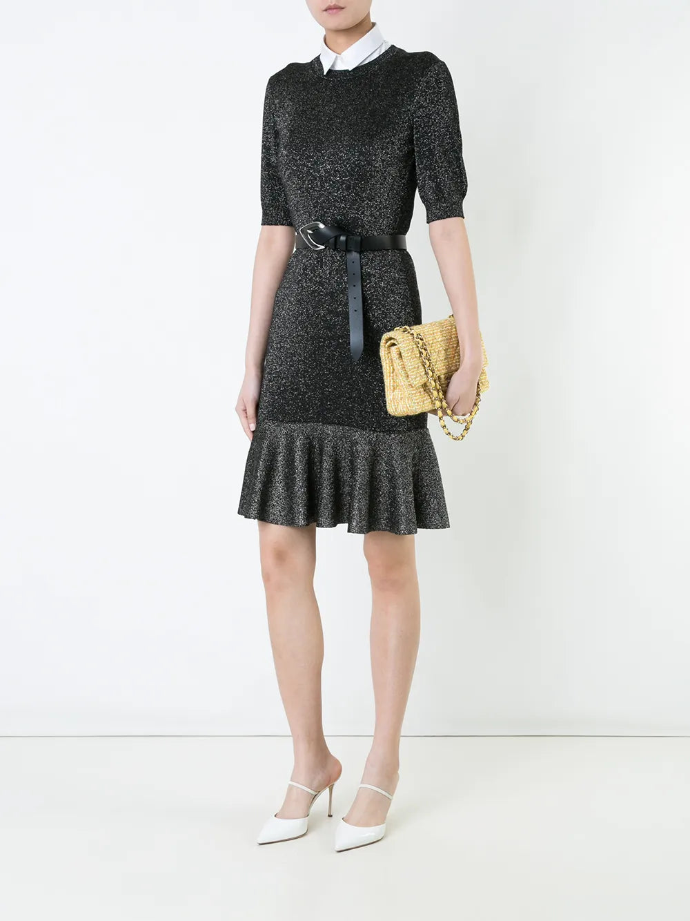 Chanel Pre Owned Tweed Shoulder Bag