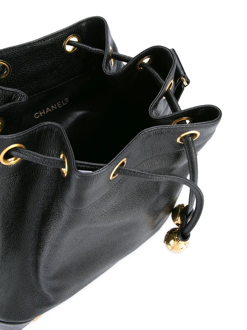 Chanel Pre Owned 1994 1996 Logos Drawstring Shoulder Bag