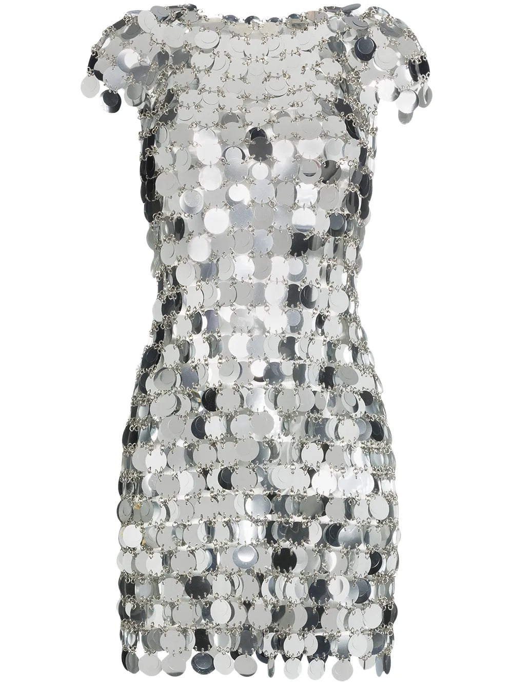 Rabanne Sequin Chain Disc Mini Dress