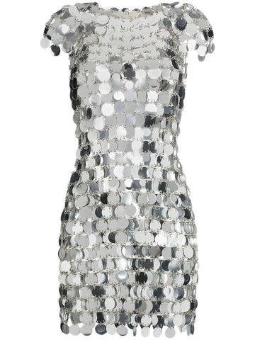 Rabanne Sequin Chain Disc Mini Dress