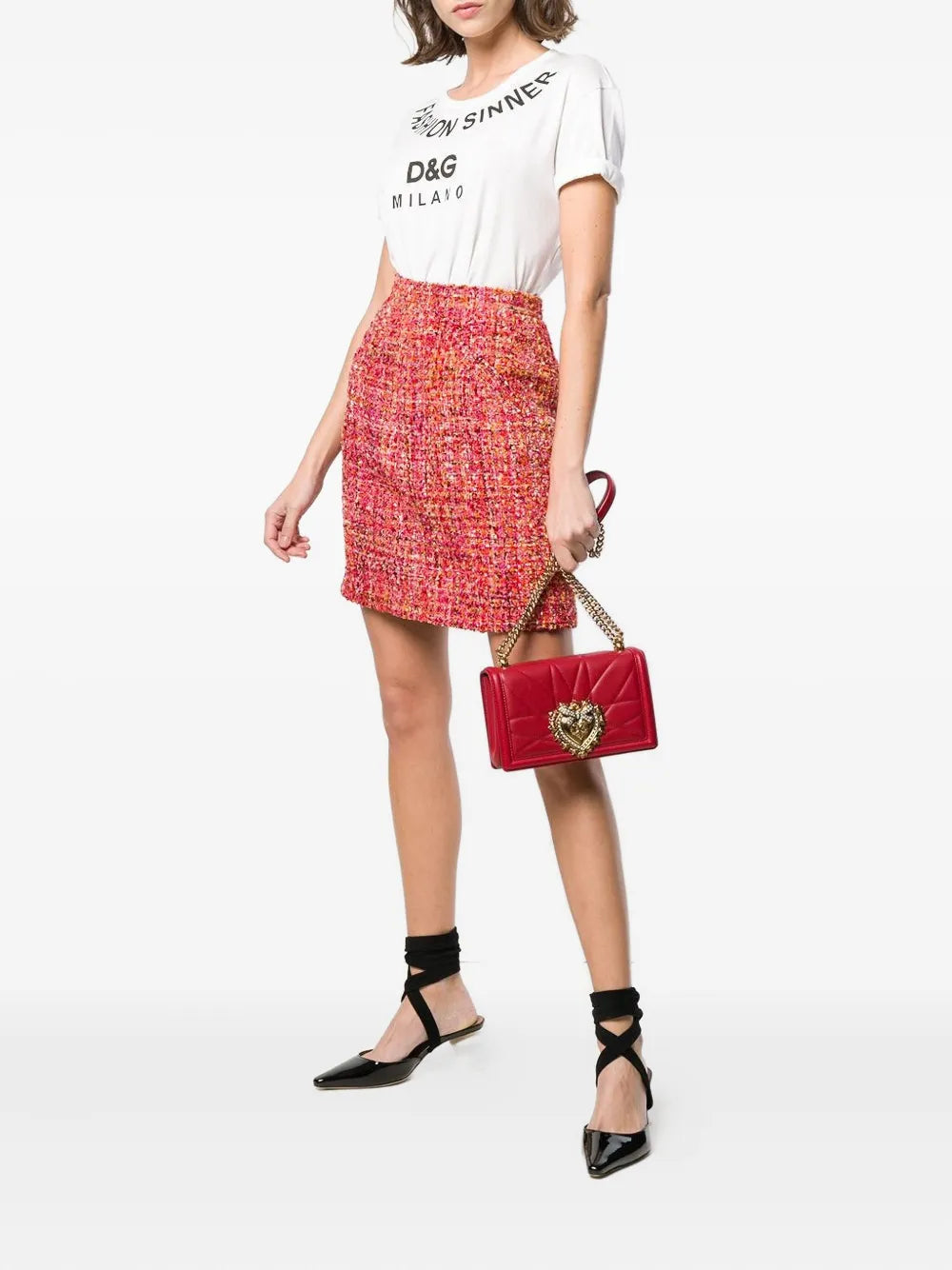 Dolce Gabbana Medium Devotion Shoulder Bag