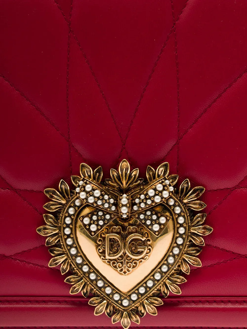 Dolce Gabbana Large Devotion Quilted Shoulder Bag