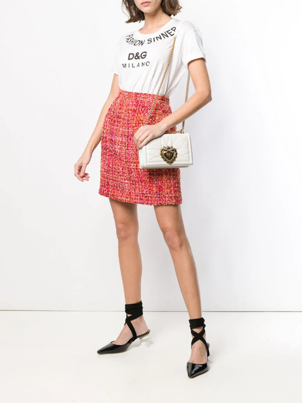 Dolce Gabbana Medium Devotion Shoulder Bag
