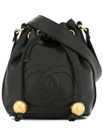 Chanel Pre Owned 1994 1996 Drawstring Chain Mini Shoulder Bag