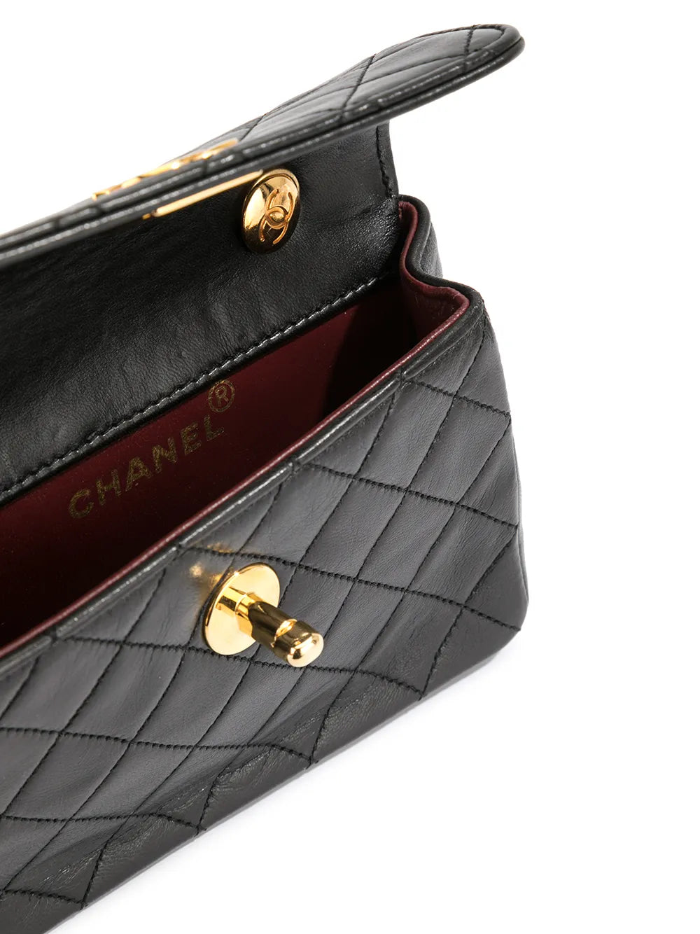 Chanel Pre Owned Cc Logo Chain Shoulder Bag