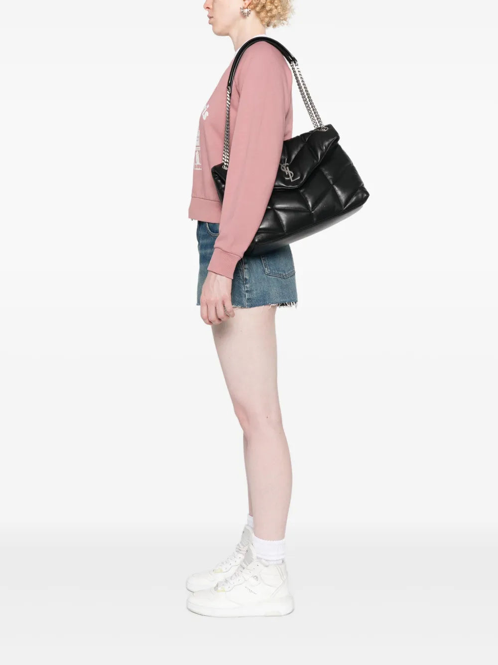 Saint Laurent Medium Loulou Leather Shoulder Bag
