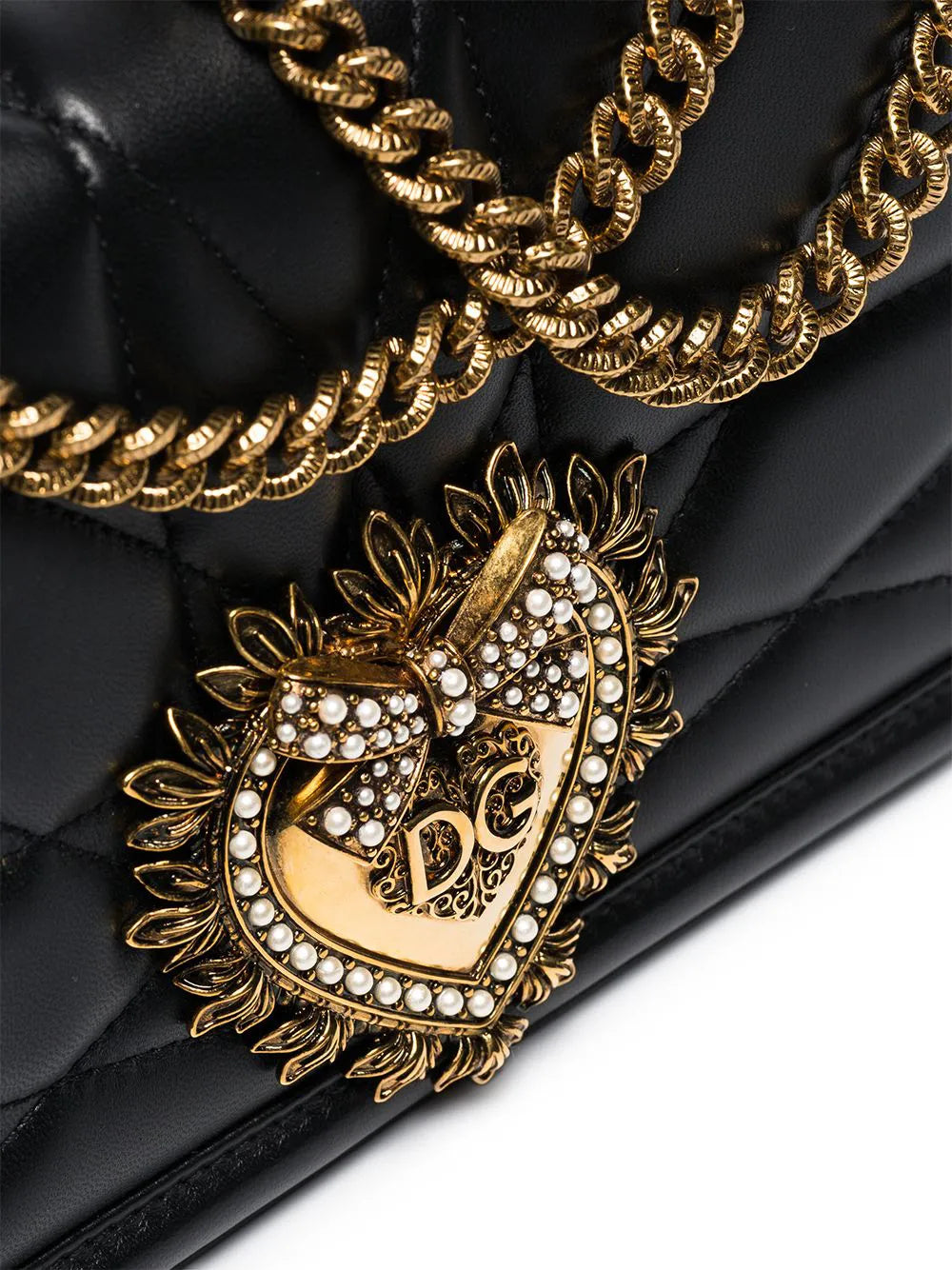Dolce Gabbana Medium Devotion Shoulder Bag