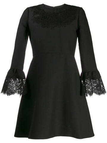 Valentino Garavani Lace Insert Short Dress