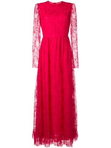 Philosophy Di Lorenzo Serafini Lace Detail Evening Dress