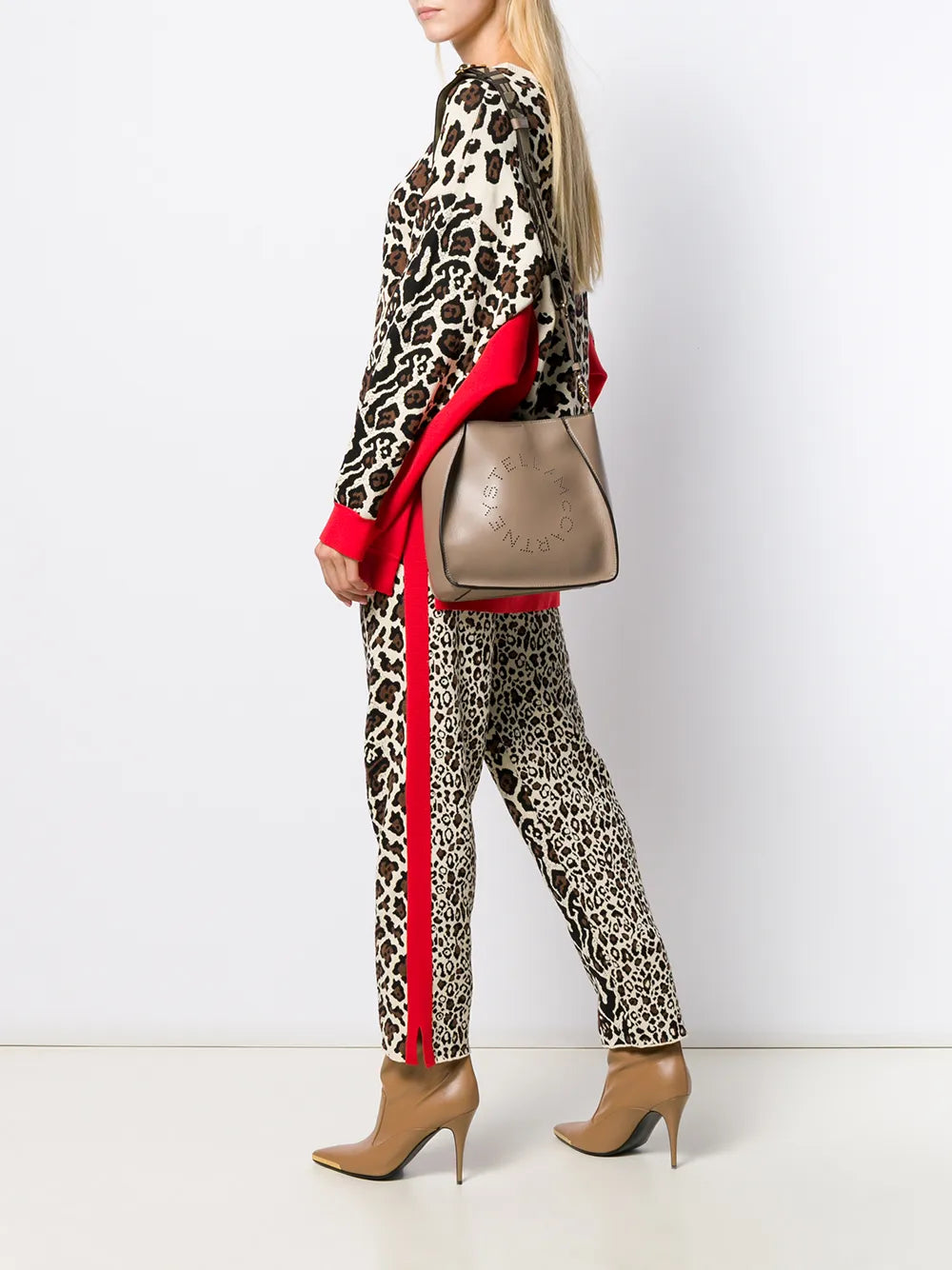 Stella Mccartney Perforated Logo Shoulder Bag