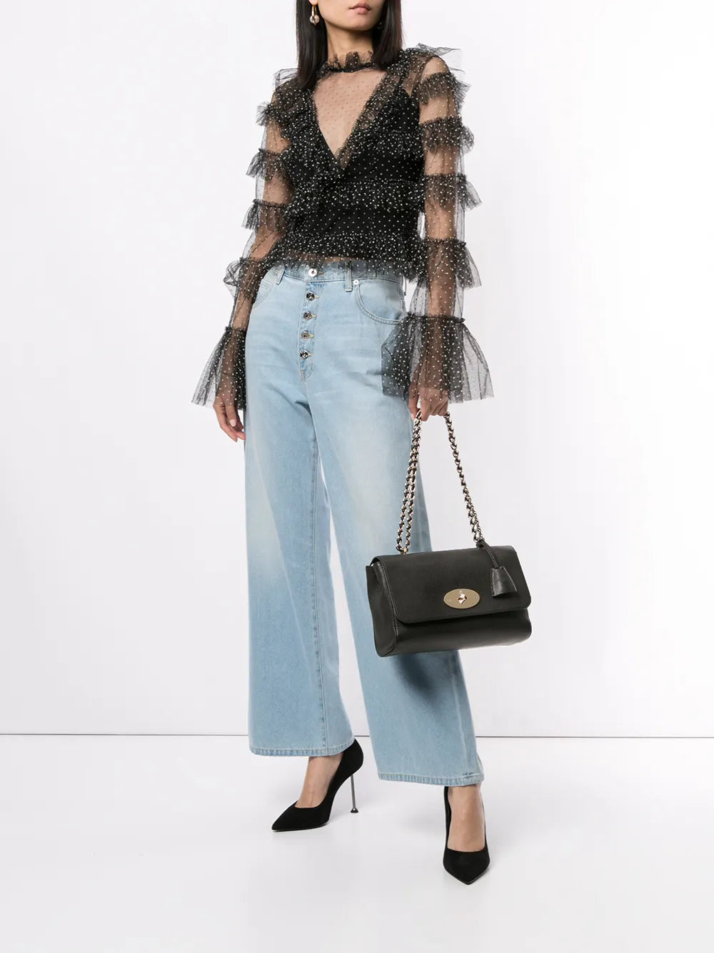 Mulberry Lily Leather Shoulder Bag