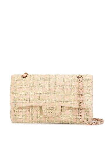 Chanel Pre Owned 2006 Tweed Double Flap Shoulder Bag