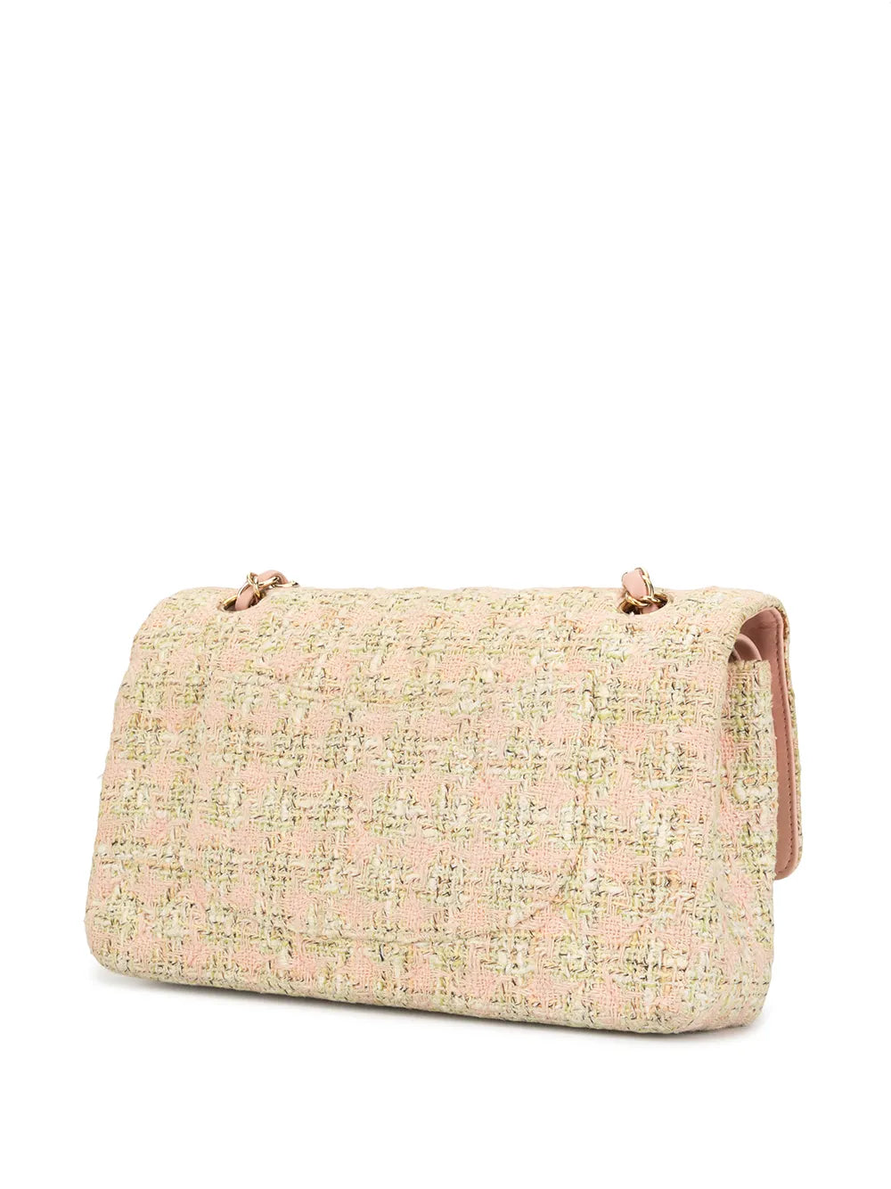 Chanel Pre Owned 2006 Tweed Double Flap Shoulder Bag