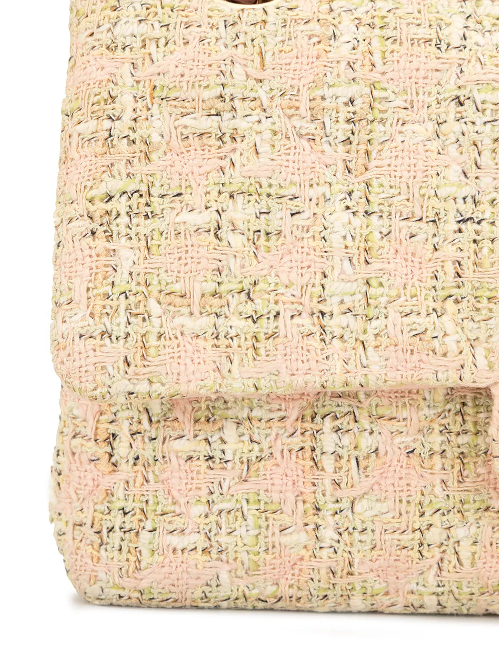 Chanel Pre Owned 2006 Tweed Double Flap Shoulder Bag