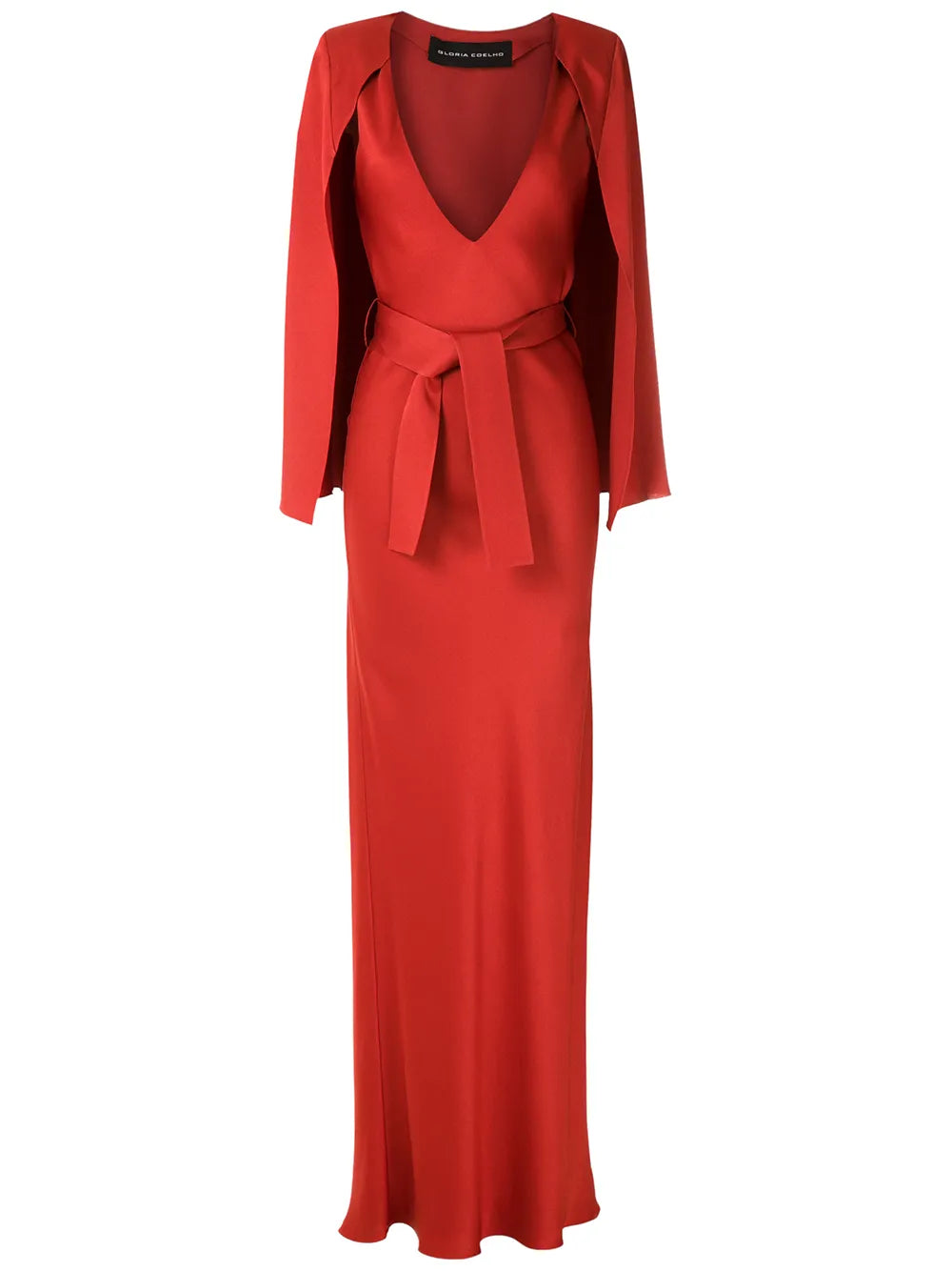 Gloria Coelho Cape Long Dress
