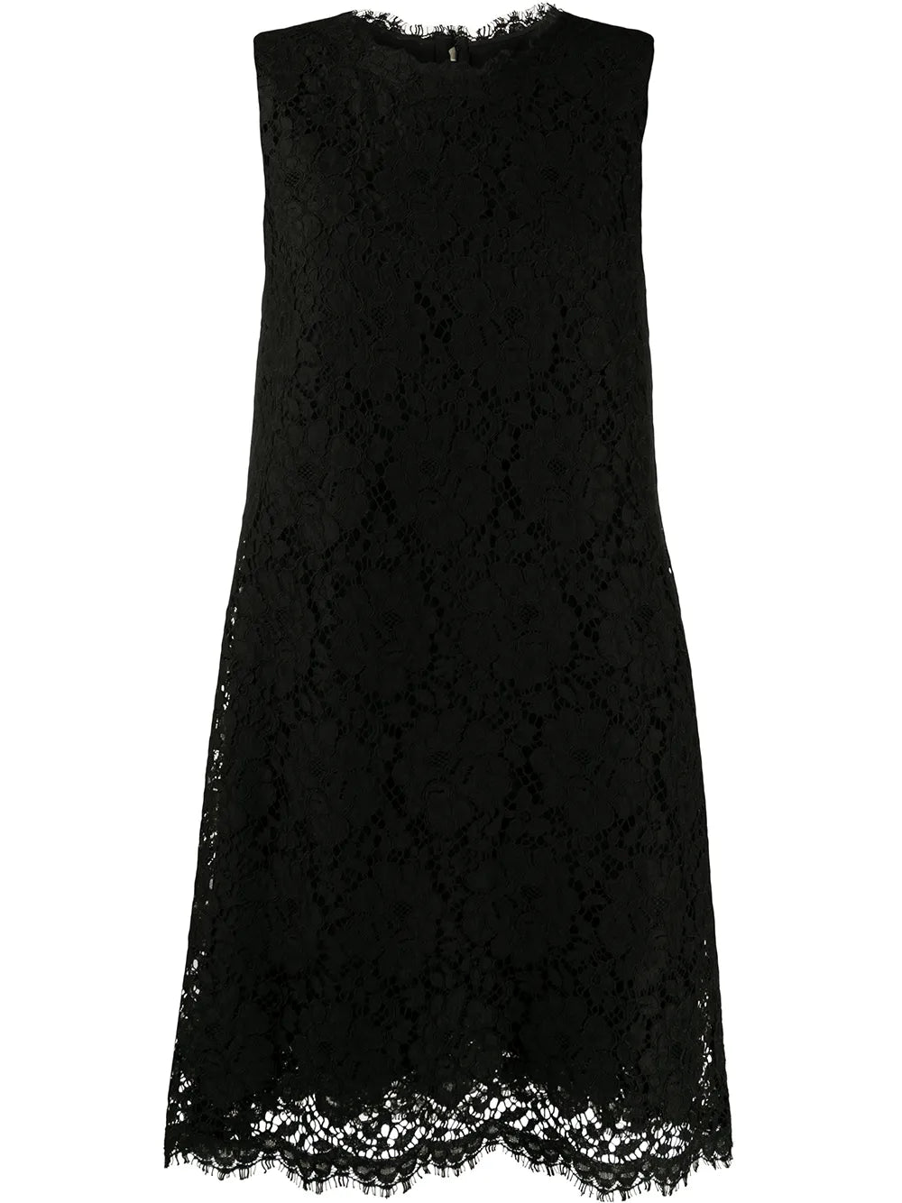 Dolce Gabbana Lace Overlay Sleeveless Minidress