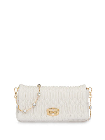 Miu Miu Miu Crystal Matelasse Shoulder Bag