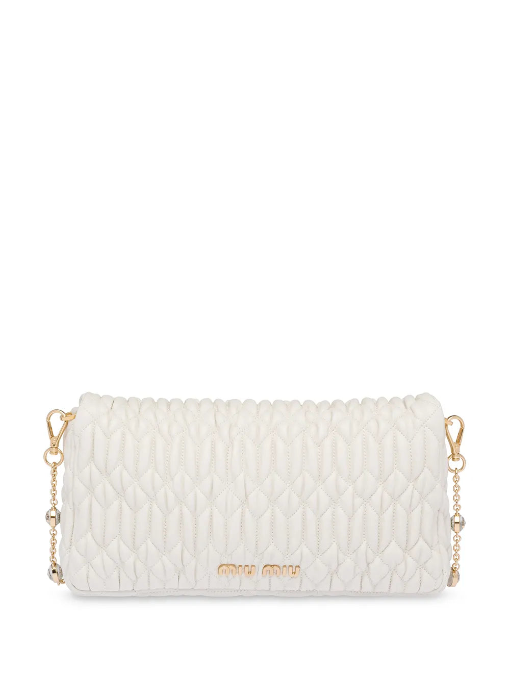 Miu Miu Miu Crystal Matelasse Shoulder Bag