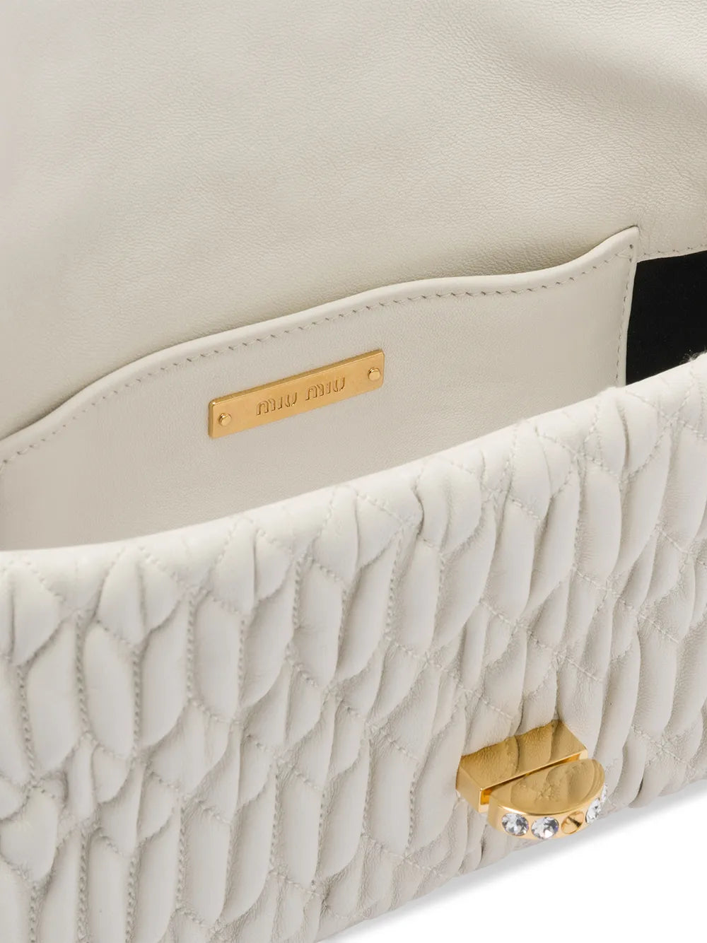 Miu Miu Miu Crystal Matelasse Shoulder Bag