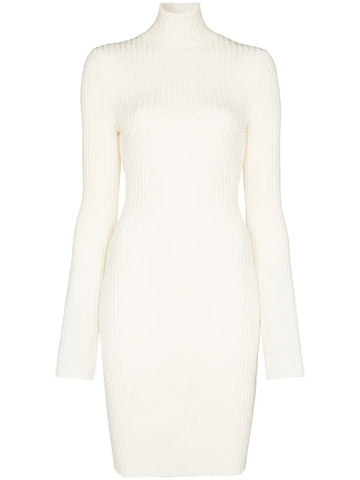 Wolford Ribbed Knit Fitted Mini Dress