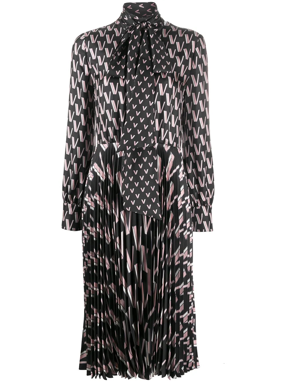 Valentino Garavani Double Vlogo Pussy Bow Dress