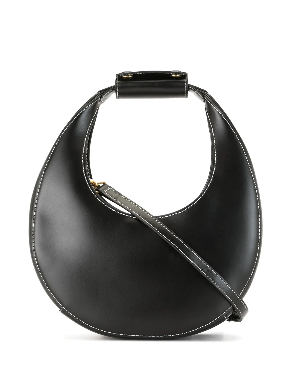 Staud Mini Moon Leather Shoulder Bag