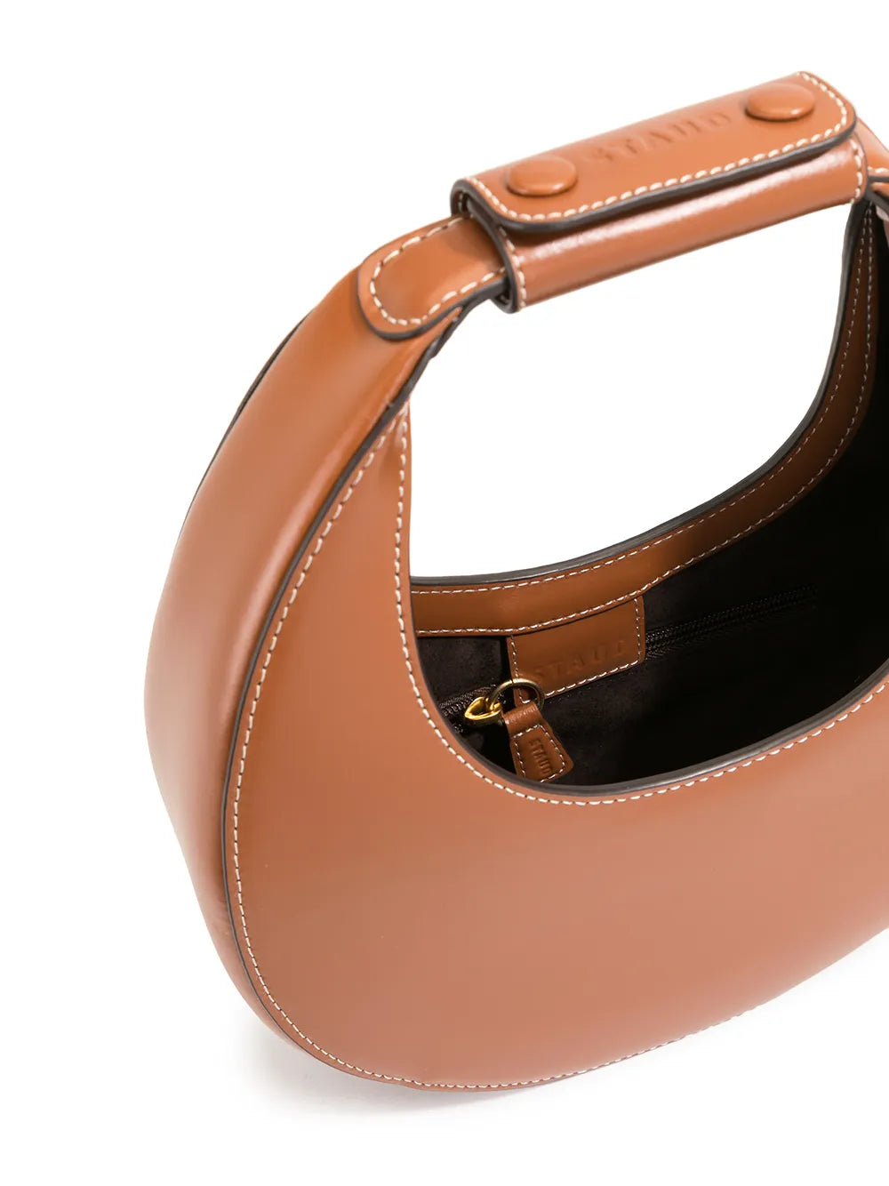 Staud Moon Small Leather Shoulder Bag