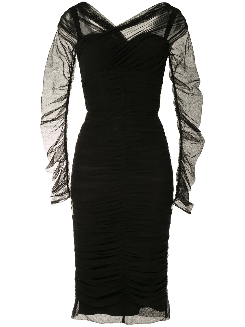 Dolce Gabbana Draped Midi Dress