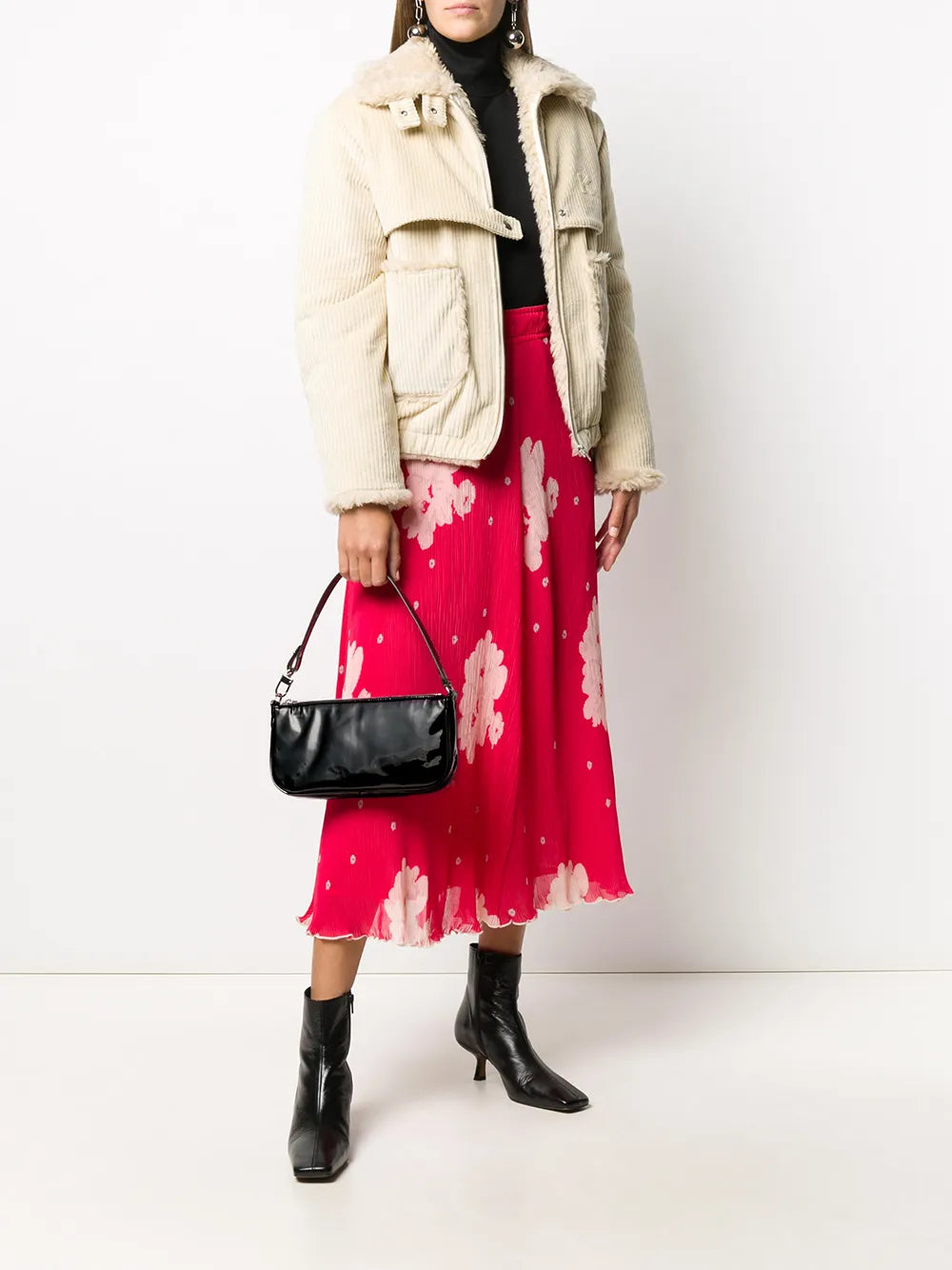 By Far Black Patent Shoulder Bag