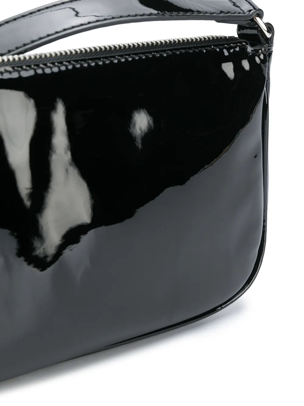 By Far Black Patent Shoulder Bag