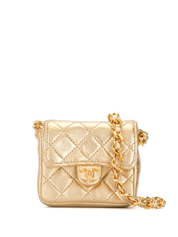 Chanel Pre Owned 1990S Diamond Quilted Mini Shoulder Bag