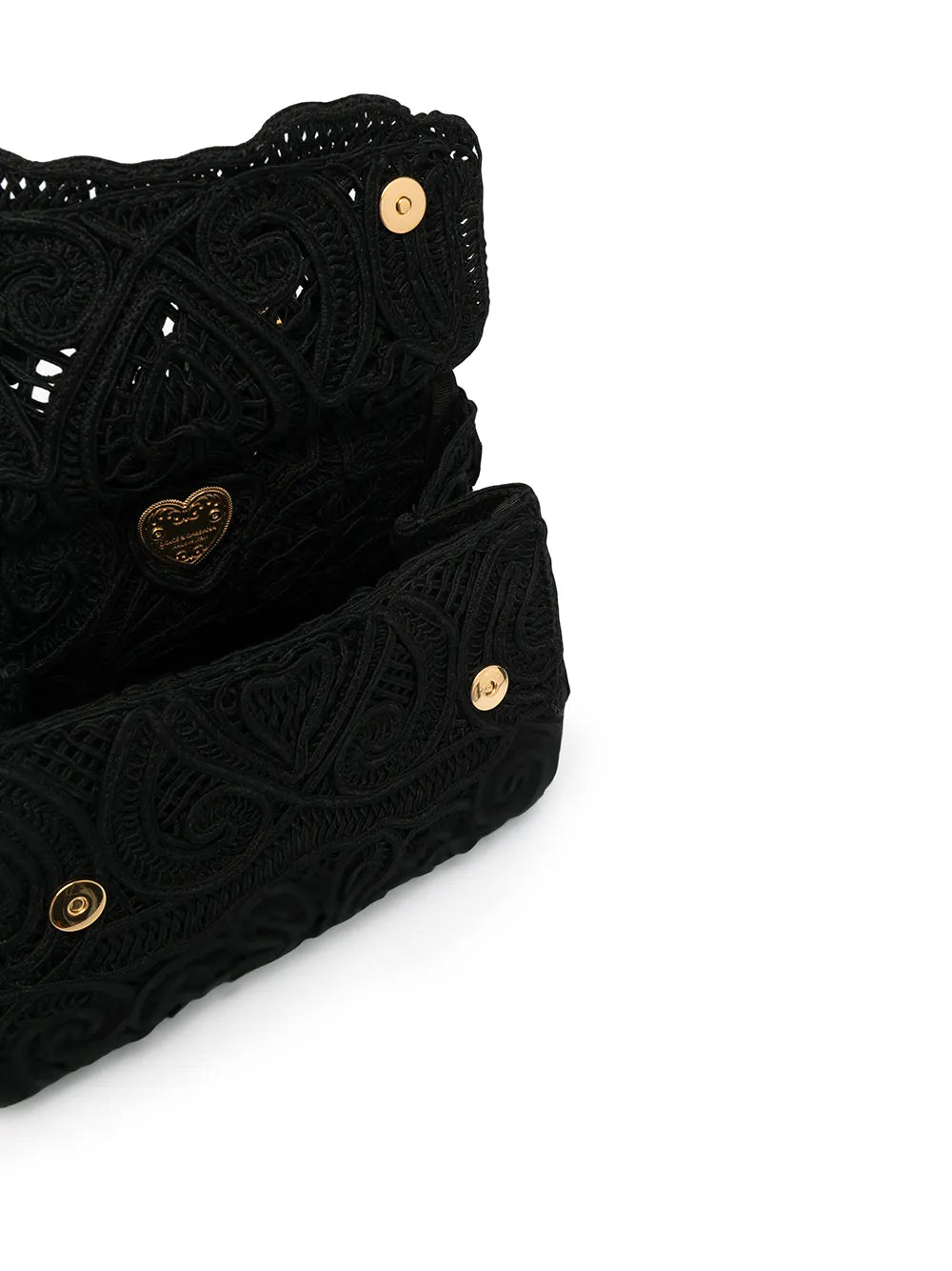 Dolce Gabbana Small Sicily Lace Top Handle Bag