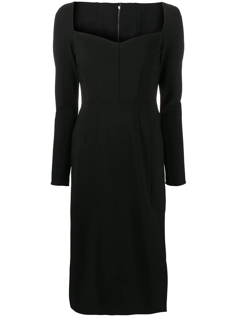 Dolce Gabbana Sweetheart Neck Sheath Dress