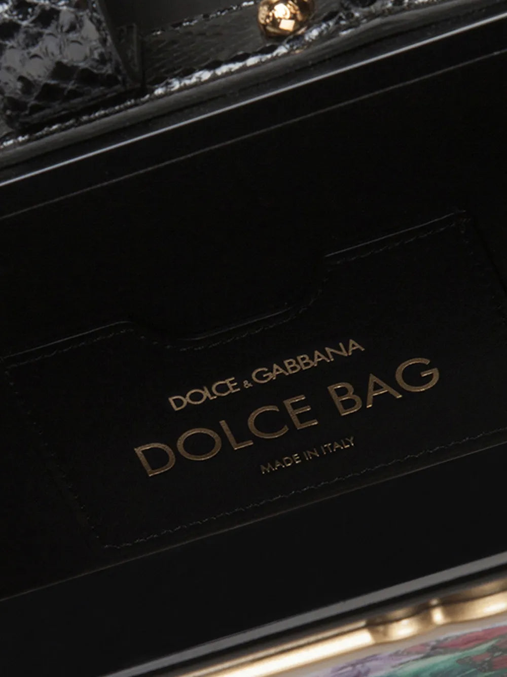 Dolce Gabbana Postcard Dolce Box Top Handle Bag