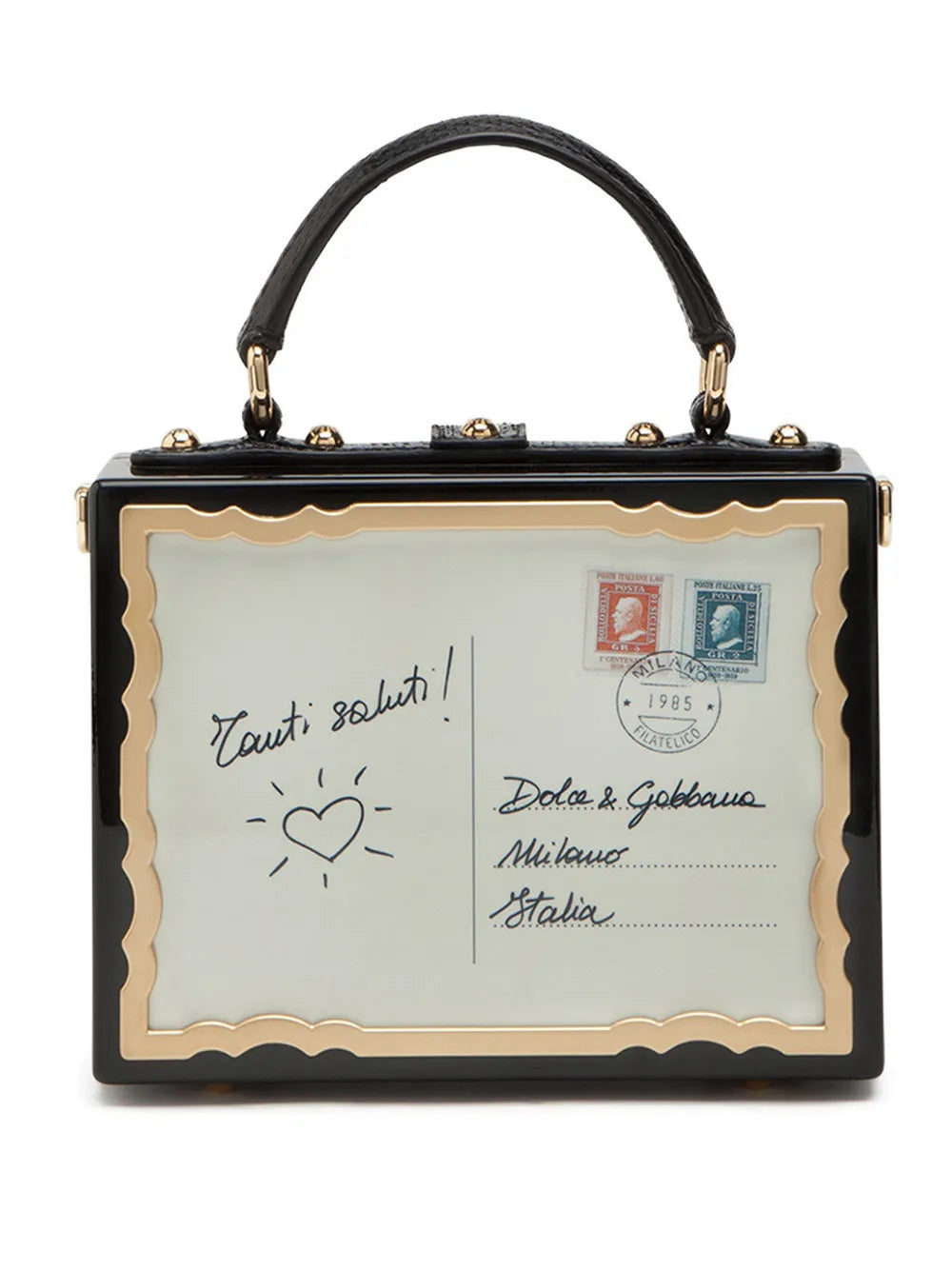 Dolce Gabbana Postcard Dolce Box Top Handle Bag