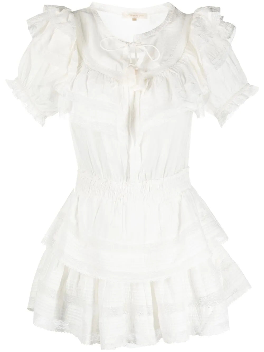 Loveshackfancy Liv Ruffled Trim Dress