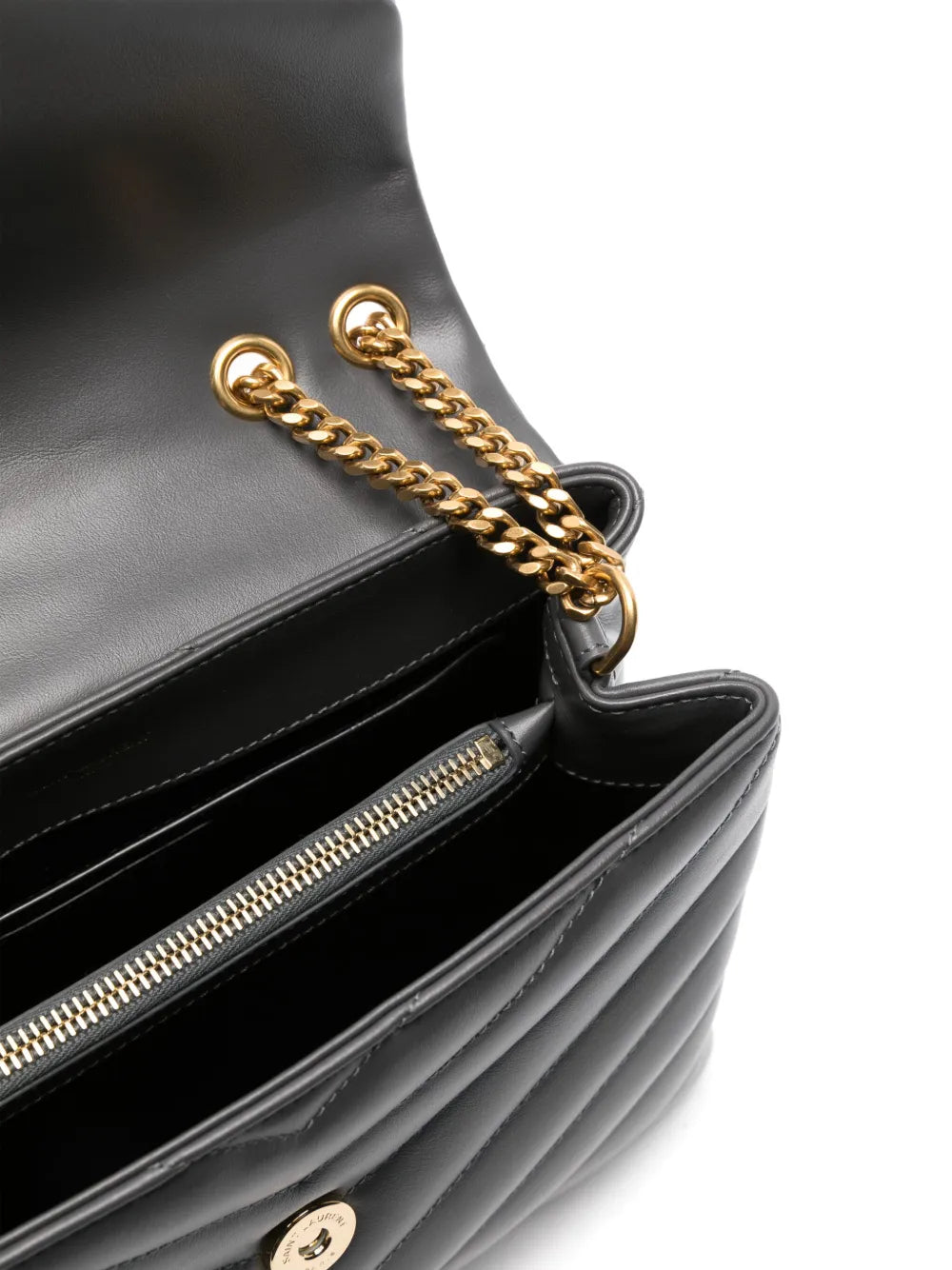Saint Laurent Loulou Logo Plaque Shoulder Bag