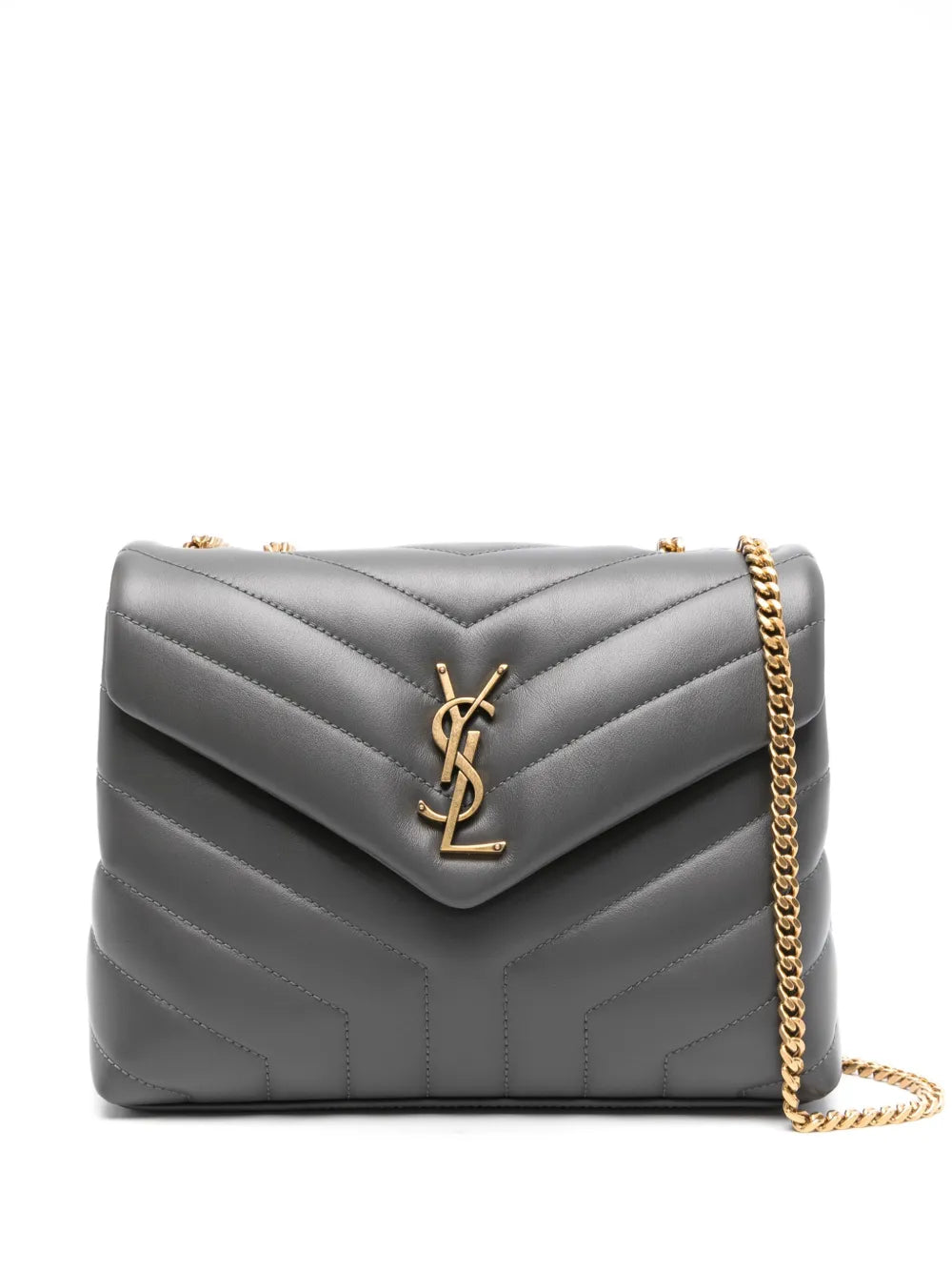 Saint Laurent Loulou Logo Plaque Shoulder Bag