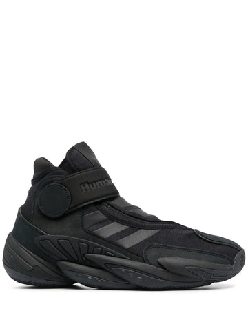 adidas X Pharrell Williams Triple Black High-Top Sneakers