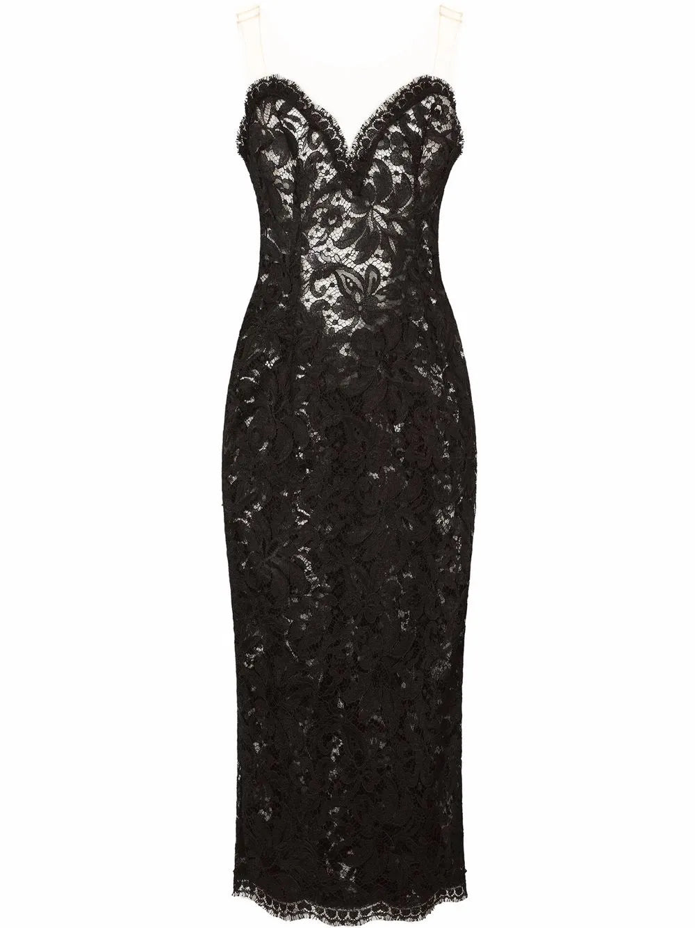 Dolce Gabbana Sleeveless Tulle Midi Dress