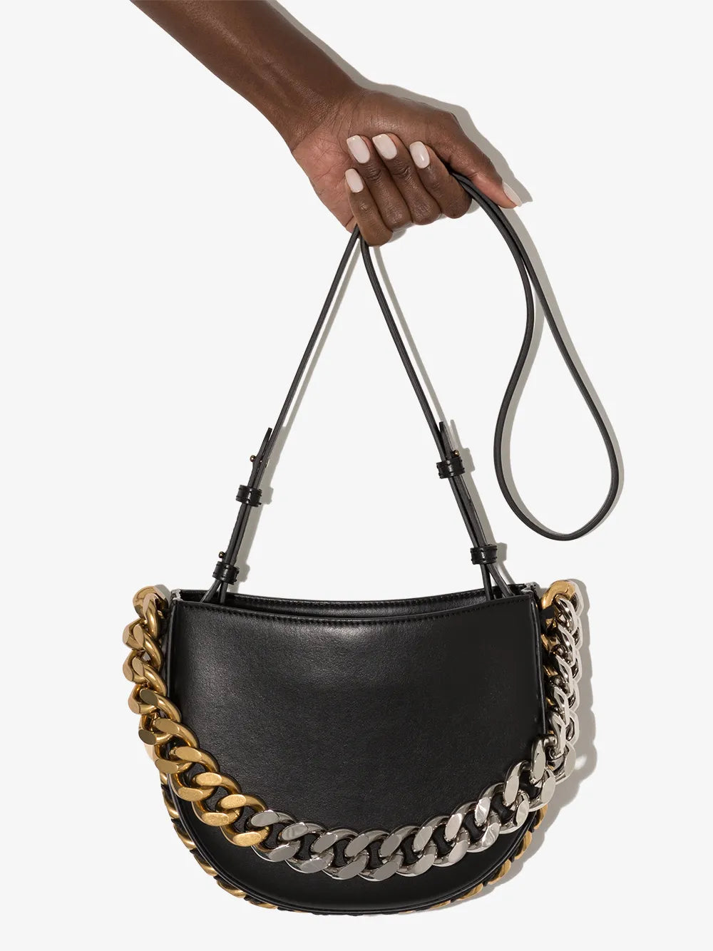 Stella Mccartney Frayme Faux Leather Shoulder Bag