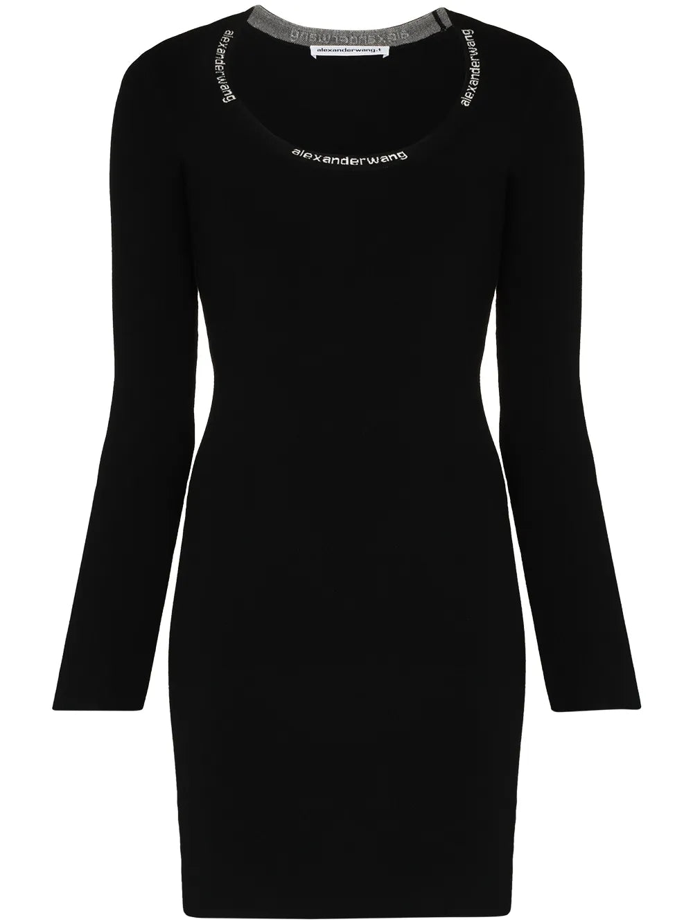 Alexander Wang Logo Trim Bodycon Mini Dress