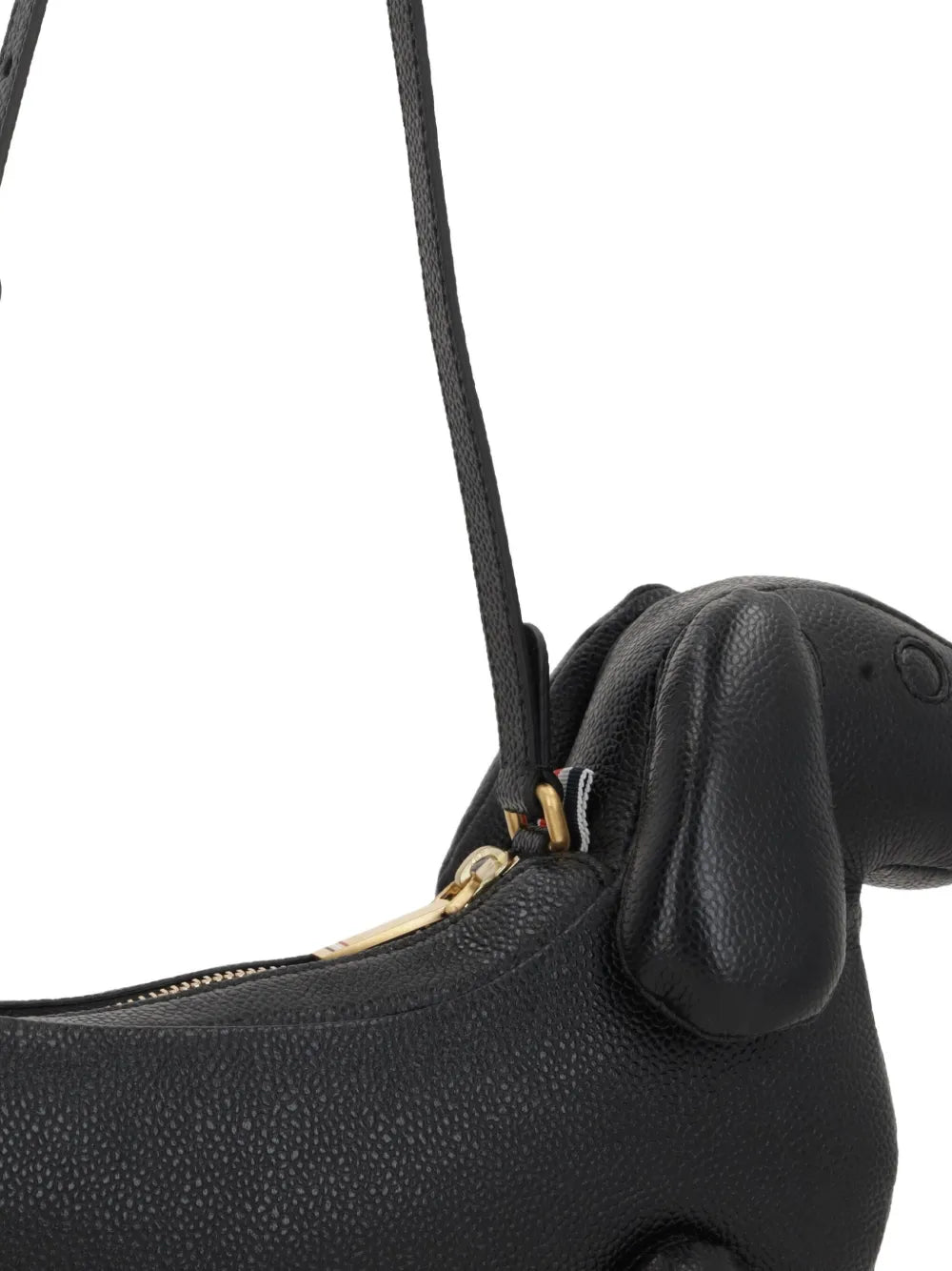 Thom Browne Hector Pebbled Leather Shoulder Bag