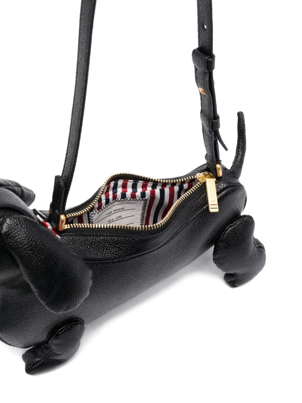 Thom Browne Hector Pebbled Leather Shoulder Bag