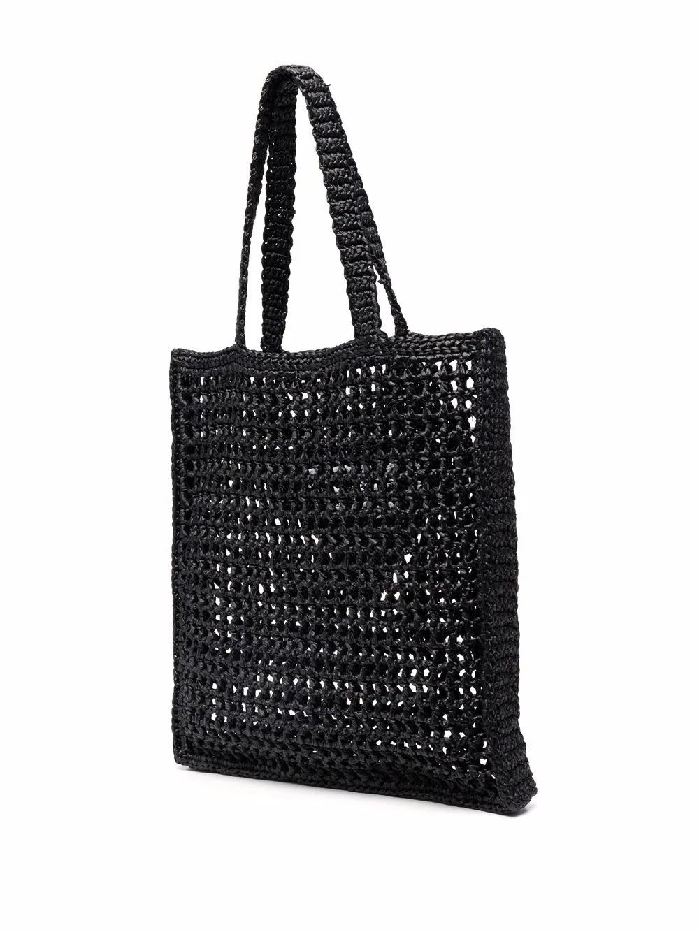 Prada Interwoven Design Logo Print Shoulder Bag