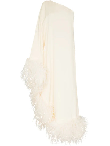 Taller Marmo Ubud Feather Trim Gown