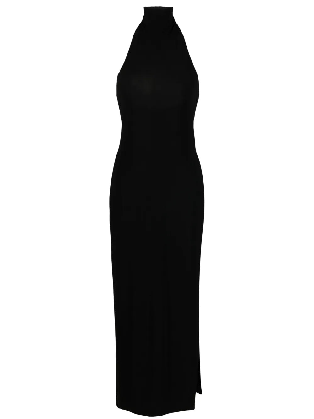 Norma Kamali Side Slit Detail Halter Dress