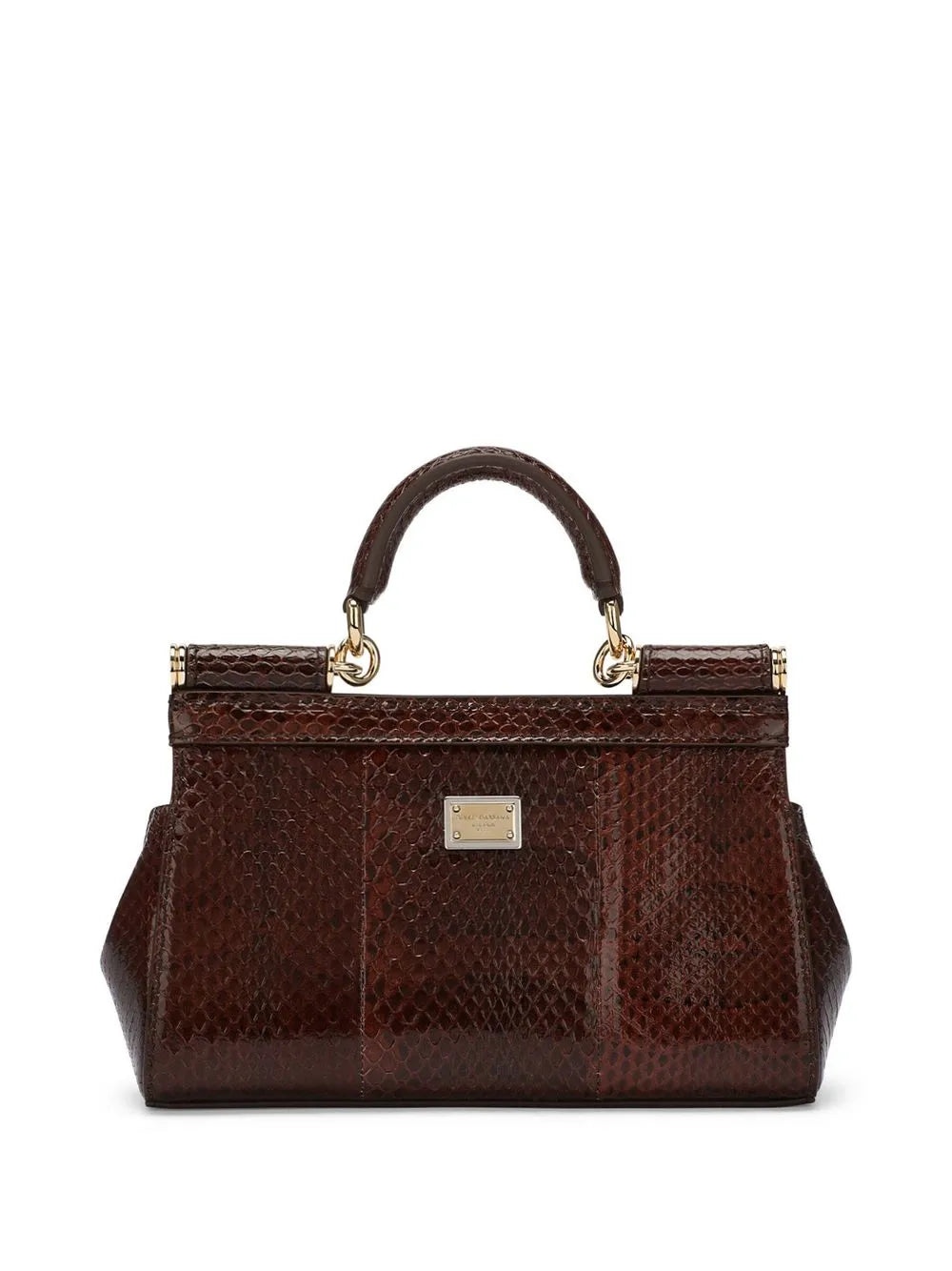 Dolce Gabbana Small Sicily Rhinestone Embellished Top Handle Bag